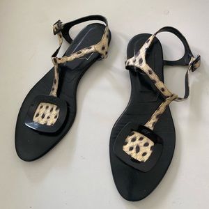 Black and white Roger Vivier sandals